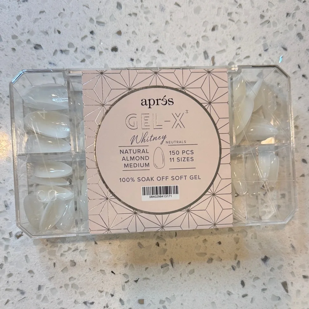 Aprés Gel-X Natural Round Press-On Nails - White - Picture 4 of 7